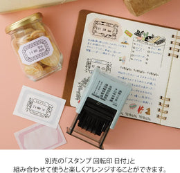 Midori Stickers Book for Paintable Stamp - Warm Colors