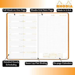 RHODIA 2026 Webplanner 6x9 - Orange