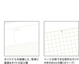 Mnemosyne X Kleid Notebook 7182 A5W Grid