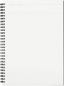 Mnemosyne Side Spiral Notebooks Dot Grid