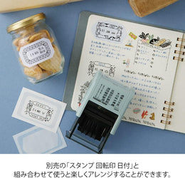 Midori Stickers Book for Paintable Stamp - Cold Colors