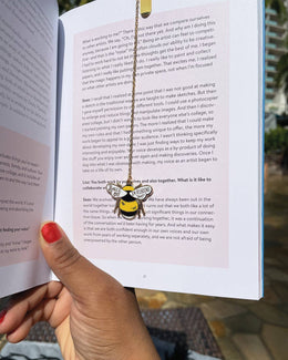 Dumpling Enamel Bookmark
