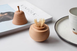 Senser Woodcraft Pear Toothpick Holder - Natural