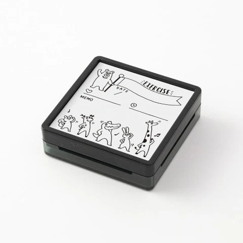Midori Paintable Stamp Self Inking - Exercise