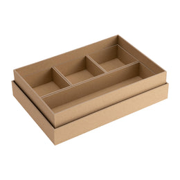 Organizing Bento Box made from Recycled Paper  A5: Light Gray