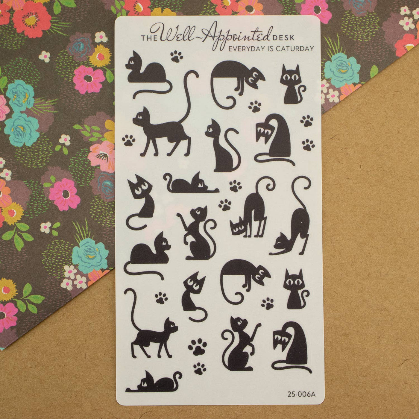 Everyday is Caturday Sticker Sheet (25-006): Black