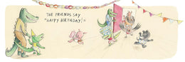 What Does Little Crocodile Say at the Birthday Party?