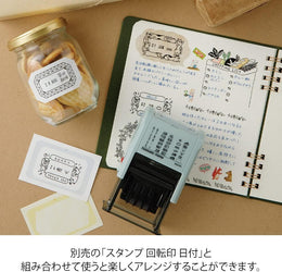 Midori Stickers Book for Paintable Stamp - Natural Colors