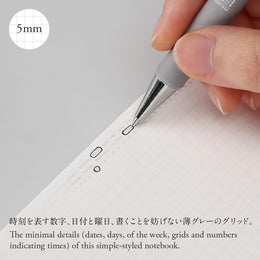 Stalogy 018 Editor's Series 365Days A6 Notebook - Grid - Black