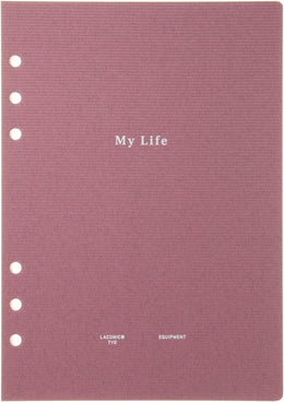 Laconic Style A5 Notebook Refill - My Life