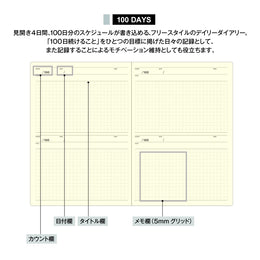 Laconic Style Notebook A5 - 100 Days