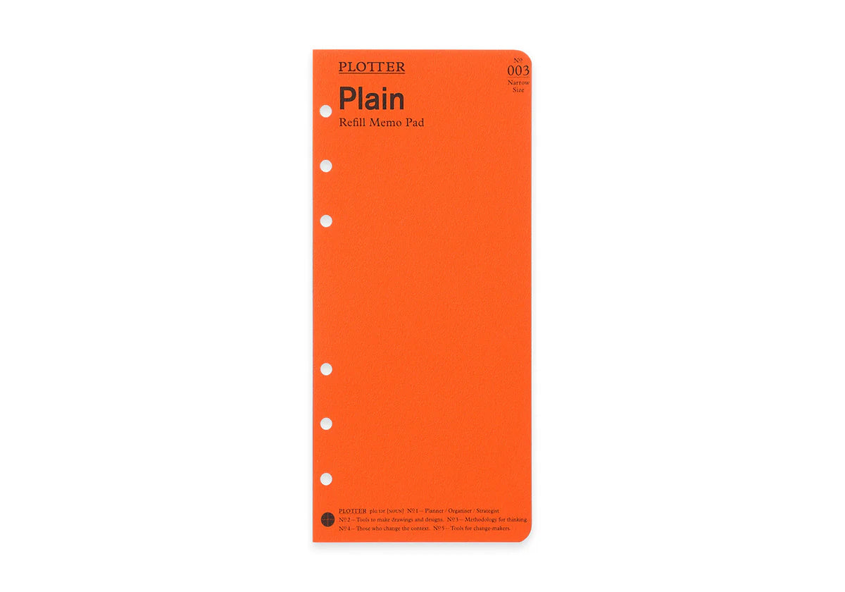 PLOTTER Plain Memo Pad (80 Sheets) - Narrow Size