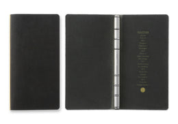 PLOTTER Pueblo 6-Ring Leather Binder - Narrow Size