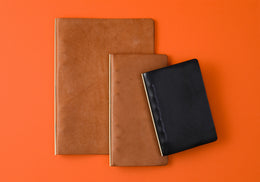 PLOTTER Pueblo 6-Ring Leather Binder - Narrow Size