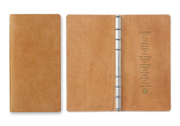 PLOTTER Pueblo 6-Ring Leather Binder - Narrow Size