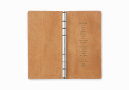 PLOTTER Pueblo 6-Ring Leather Binder - Narrow Size