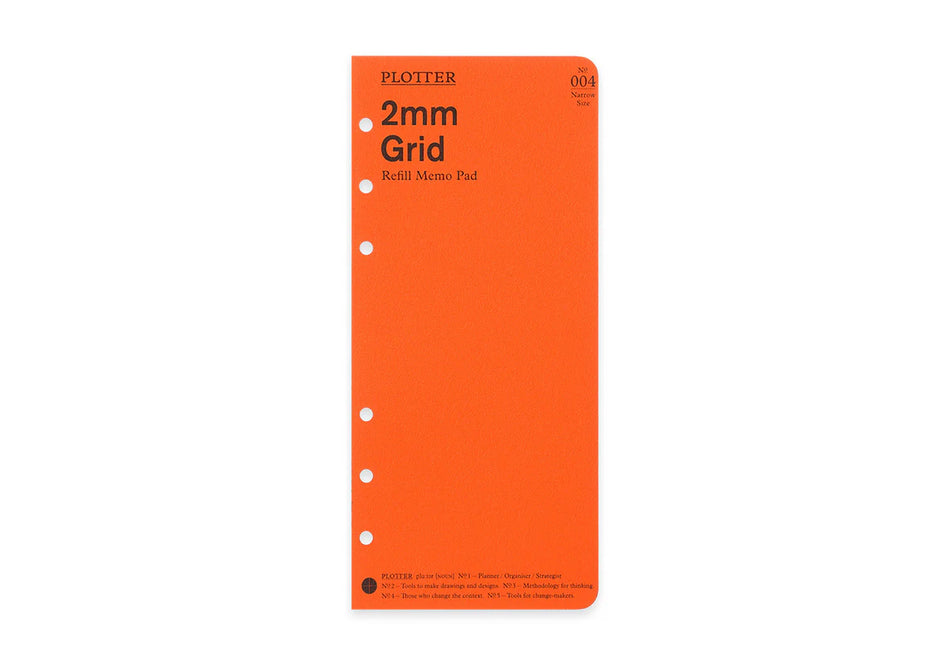 PLOTTER 2mm Grid Memo Pad (80 Sheets) - Narrow