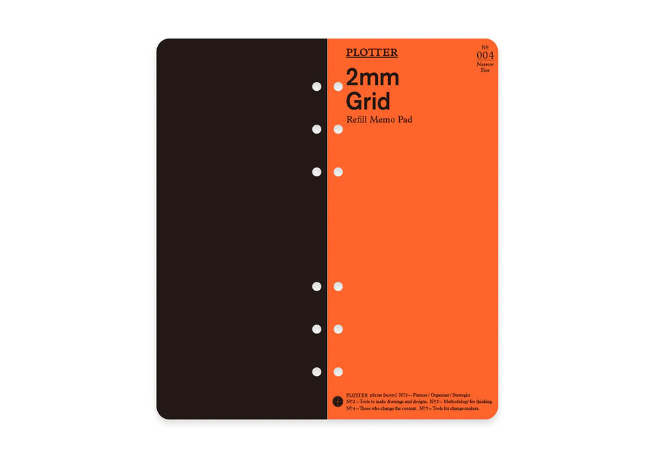PLOTTER 2mm Grid Memo Pad (80 Sheets) - Narrow