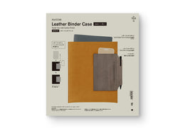 PLOTTER Leather Binder Case - (A5) Gray