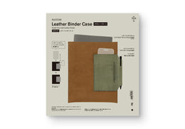 PLOTTER Leather Binder Case - (A5) Green