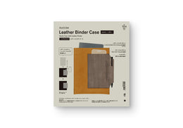 PLOTTER Leather Binder Case - (Bible Size) Gray