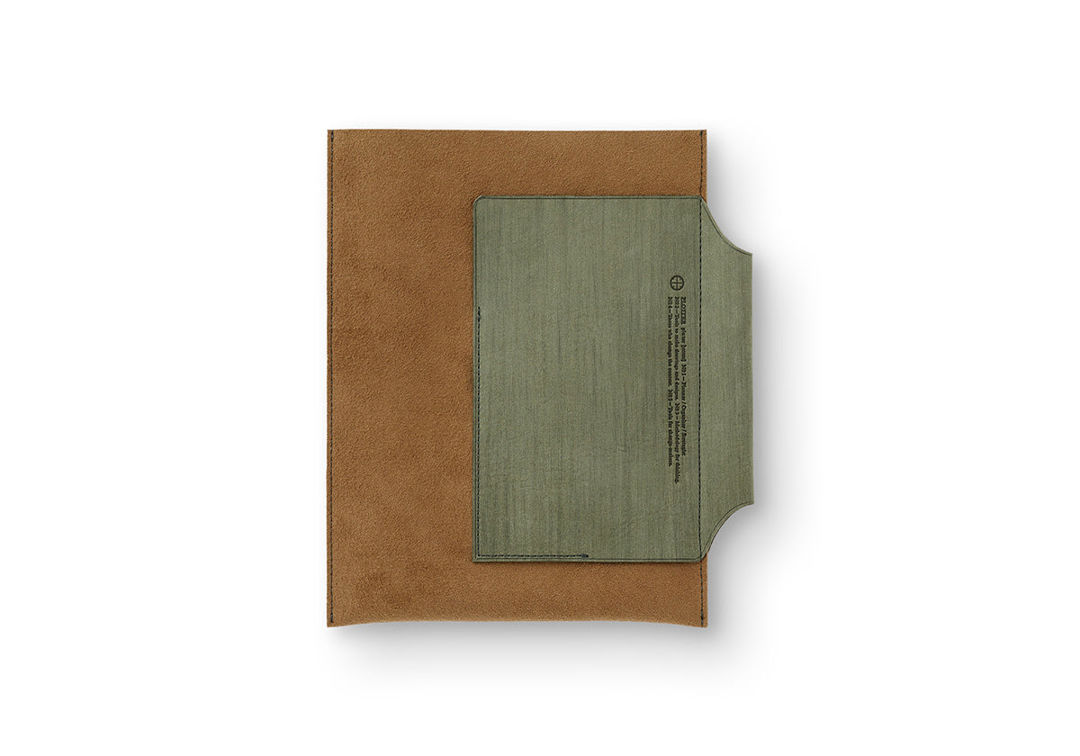 Plotter Leather Binder Case (Bible Size) Green