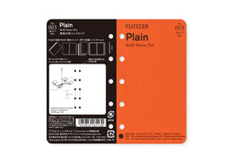 PLOTTER Plain Memo Pad (80 Sheets) - Mini 5 Size