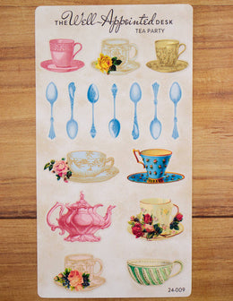 Tea Party Sticker Sheet (24-009)
