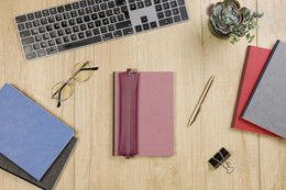Clairefontaine Leather Pencil Case - Rose