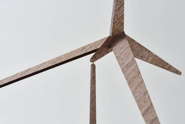 Handmade Kinetic Wood Art Decor | Place To Be | size M: Walnut