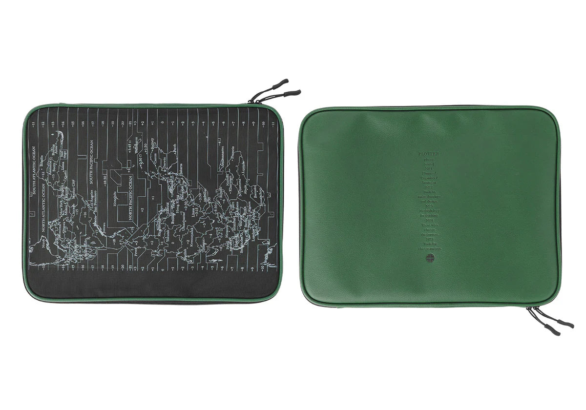 Plotter A4 Mesh Zipper Case - Green