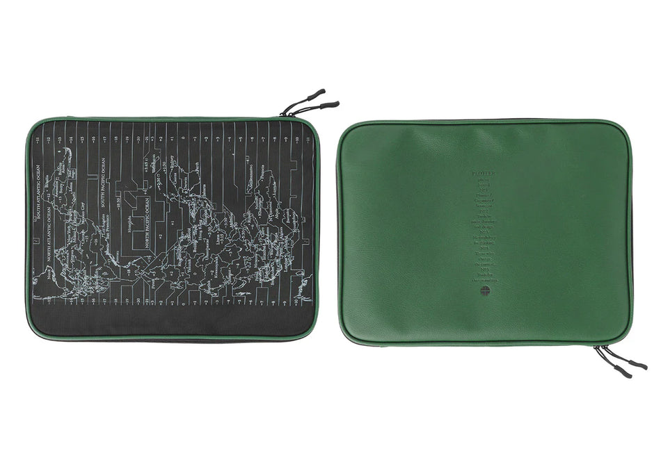 Plotter A4 Mesh Zipper Case - Green