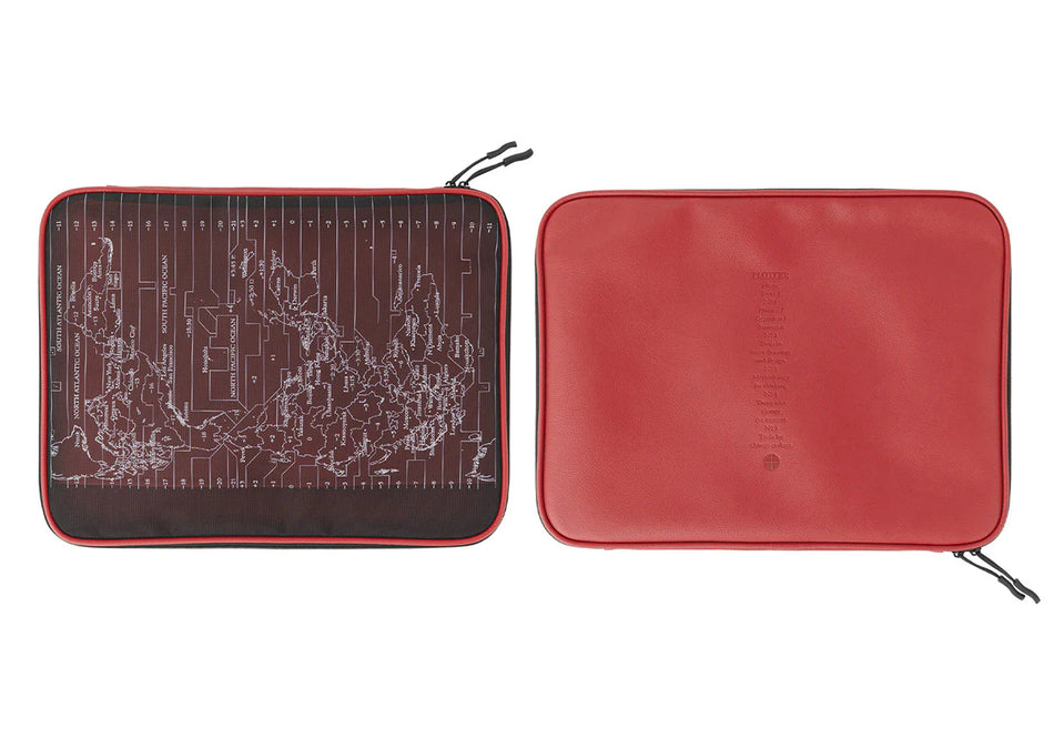Plotter A4 Mesh Zipper Case - Red