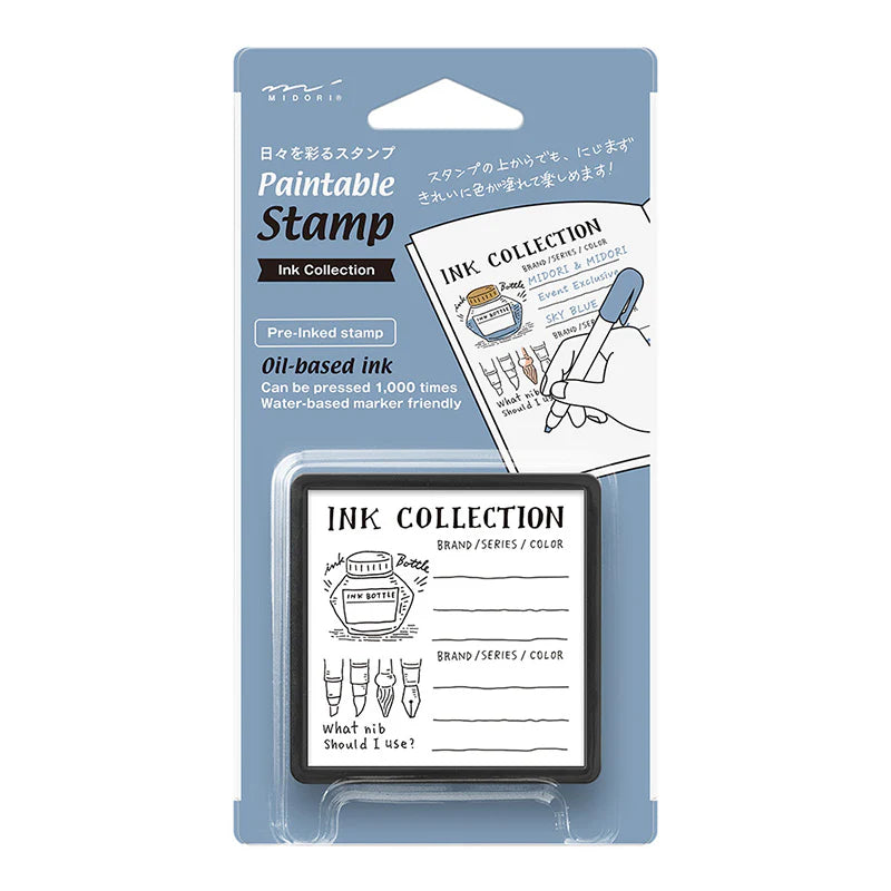 Midori Paintable Stamp Self Inking - Ink Collection