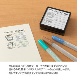 Midori Paintable Stamp Self Inking - Ink Collection