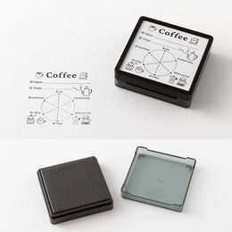 Midori Paintable Stamp Self Inking - Coffee