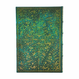 Paperblanks Journal Midi Lined - Emerald Flower