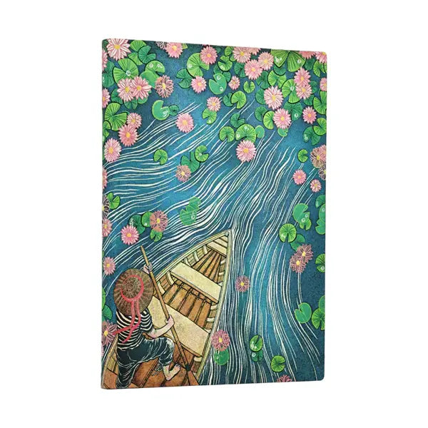 Paperblanks Softcover Journal Midi Lined - Lotus River Living with Yuko
