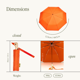 NEW! Papaya Eco-friendly Original Duckhead Compact Umbrella