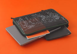 Plotter A4 Mesh Zipper Case - Green