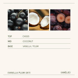 La Jolie Muse - Amelie - Vanilla Plum Sky 3oz Candle