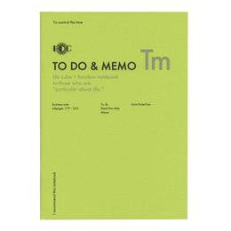 Luddite Function Notebook B5 - TO DO & MEMO