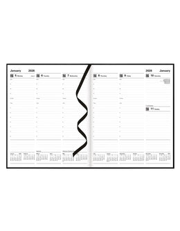 LETTS 2026  Principal Quarto Weekly 8X10 - Black
