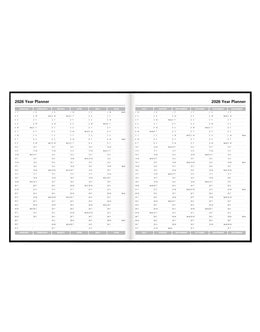 LETTS 2026  Principal Quarto Weekly 8X10 - Black