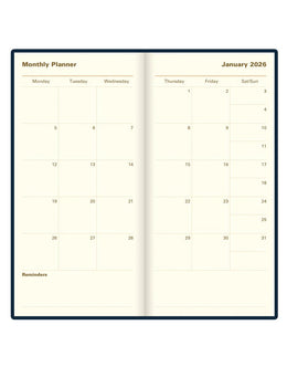 Letts 2026 Signature Weekly/Monthly 3x6 - Blue