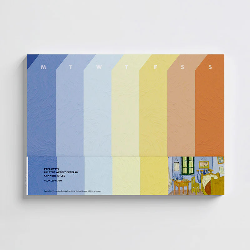 Paperways - Palette Weekly Deskpad - Chambre Arles (Gogh)