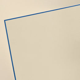 Crane Regent Blue Bordered Ecru Half Sheet