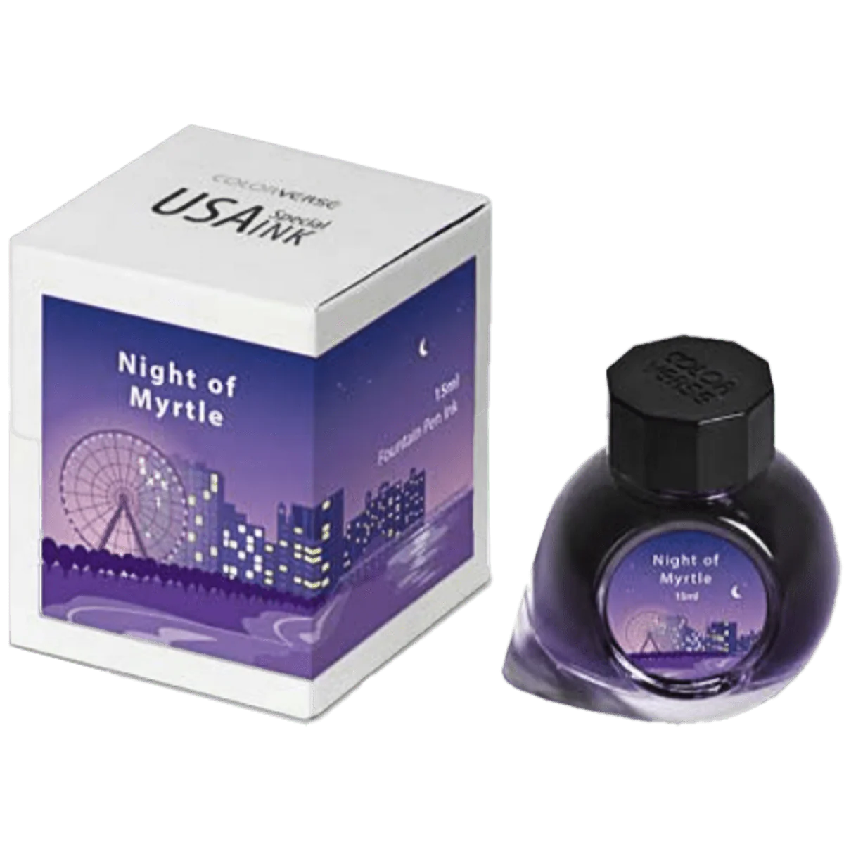 Colorverse USA 15ml Bottled Ink - Night of Myrtle (South Carolina)