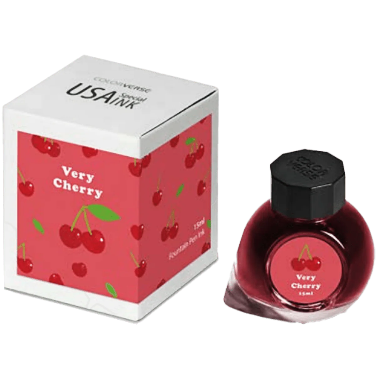 Colorverse USA 15ml Bottled Ink - Very Cherry (Michigan)