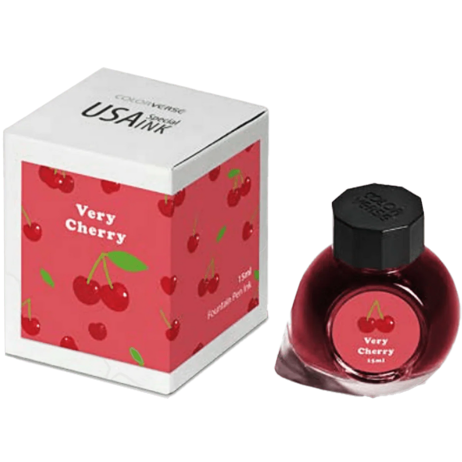 Colorverse USA 15ml Bottled Ink - Very Cherry (Michigan)